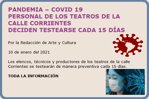 TESTEO PERSONAL DE LOS TEATROS CORRIENTES